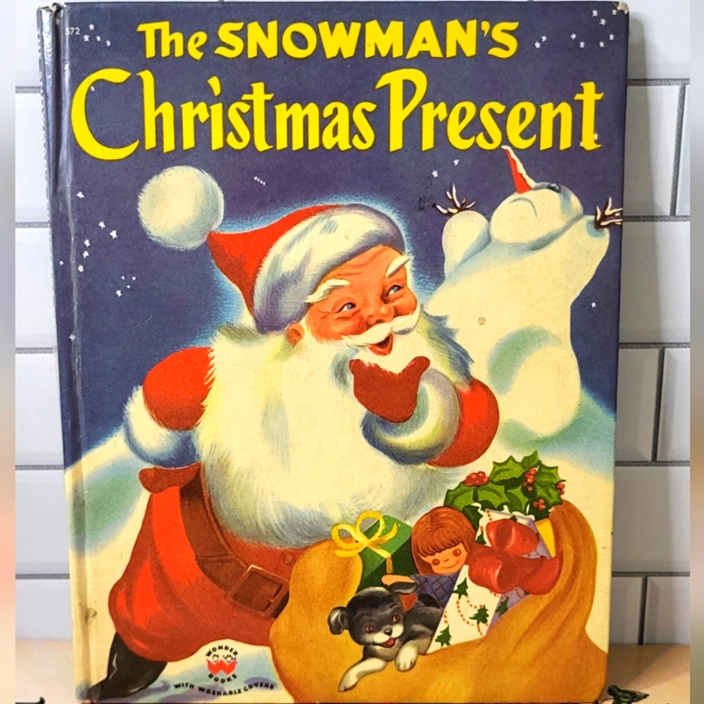 The Snowmans Christmas Present , Vintage Christmas book